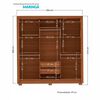 Cl&oacute;set Onessta Maringasin 3 Puertas 2 Cajones Jatoba