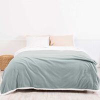 Frazada de Poliéster Mashini King Liso Verde