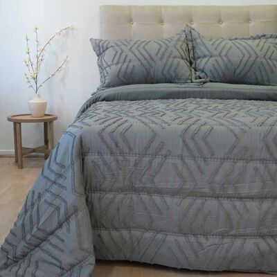 Plum&oacute;n Doral Super King Touch Nebula Liso Gris