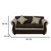 Juego de Living Almore Emilia Sofá 3 Cuepos + Dos Sillones 1 Cuerpo Beige Café