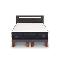 Cama Europea CIC Base Dividida 2 Plazas Súper Premium + Respaldo Munich