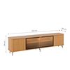 Rack TV  Decocasa Neon Float hasta 80" Carvalho