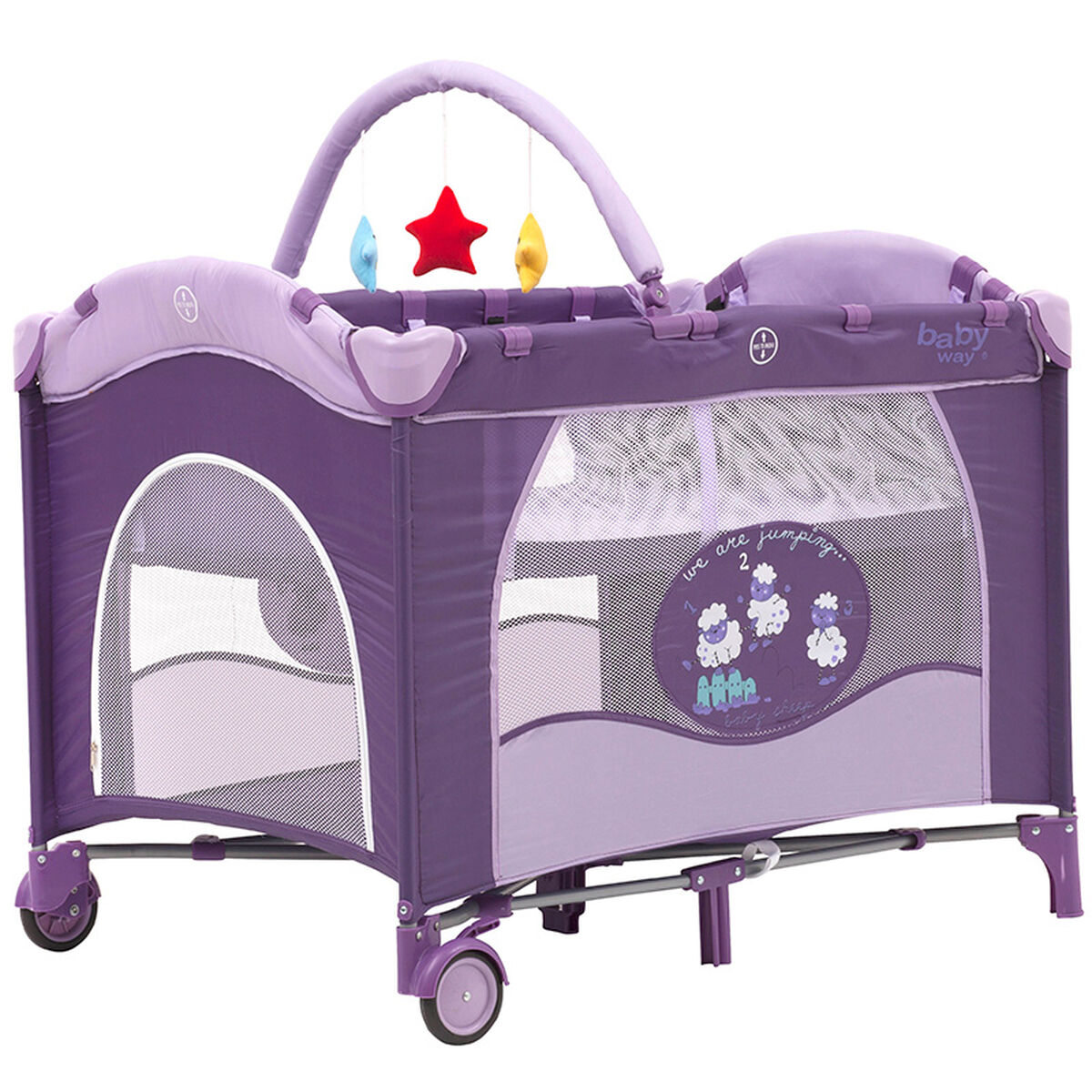 Cuna Pack & Play Baby Way Morado