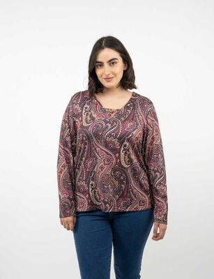 Imagen 1 del producto Polera Manga Larga Mujer Extralindas Burdeo, Cafe, Negro