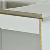 Kit Mueble de Lavaplatos + Lavaplatos Mobikit Blanco 3 Puertas 1 Cajón