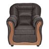 Juego de Living Muebles M&E Valdivia  Sofá 3 Cuerpos + Dos Sillones 1 Cuerpo Chocolate