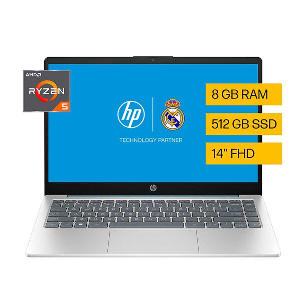 Notebook HP 14-em0017la AMD Ryzen 5 8GB 512GB SSD 14"" 