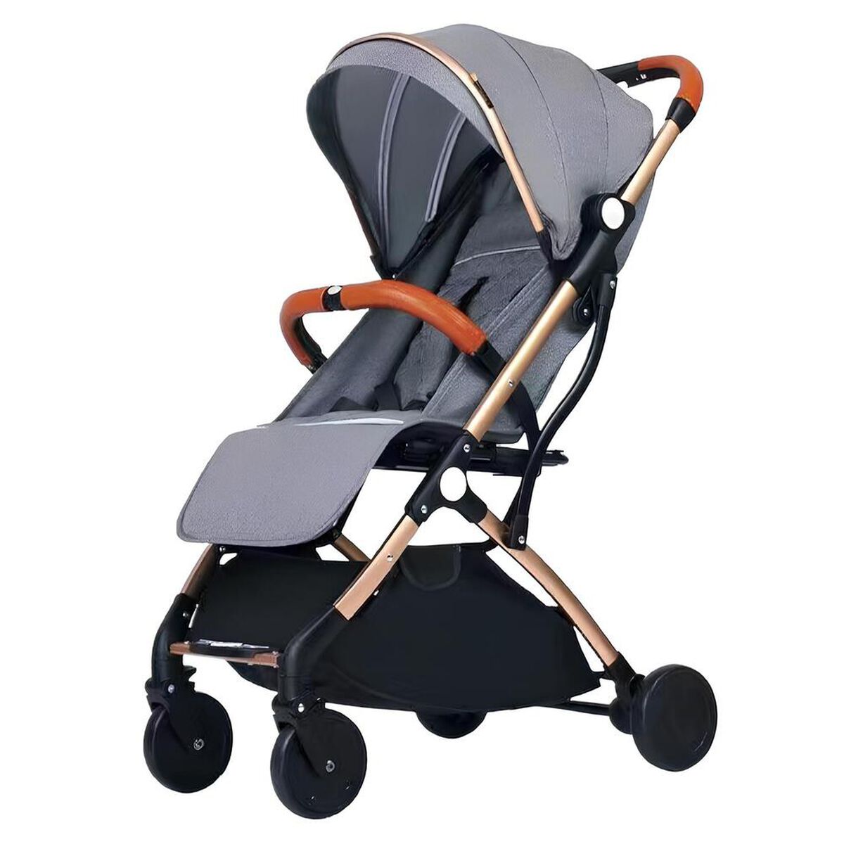 Coche de Paseo Últra Compacto con Accesorios Gris Lubabycas