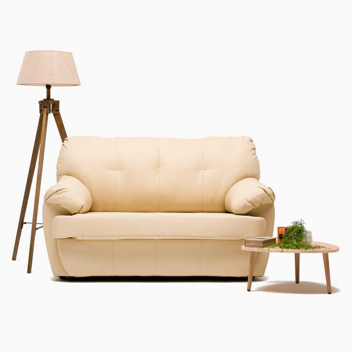 Sof&aacute; Cabsur Caburga 2 Cuerpos PU Beige