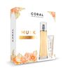 Set Perfume Coral Mujer EDT Musk 100ml + Crema Manos 50ml