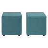 Set 2 Pouf Bodevir Cali Turquesa