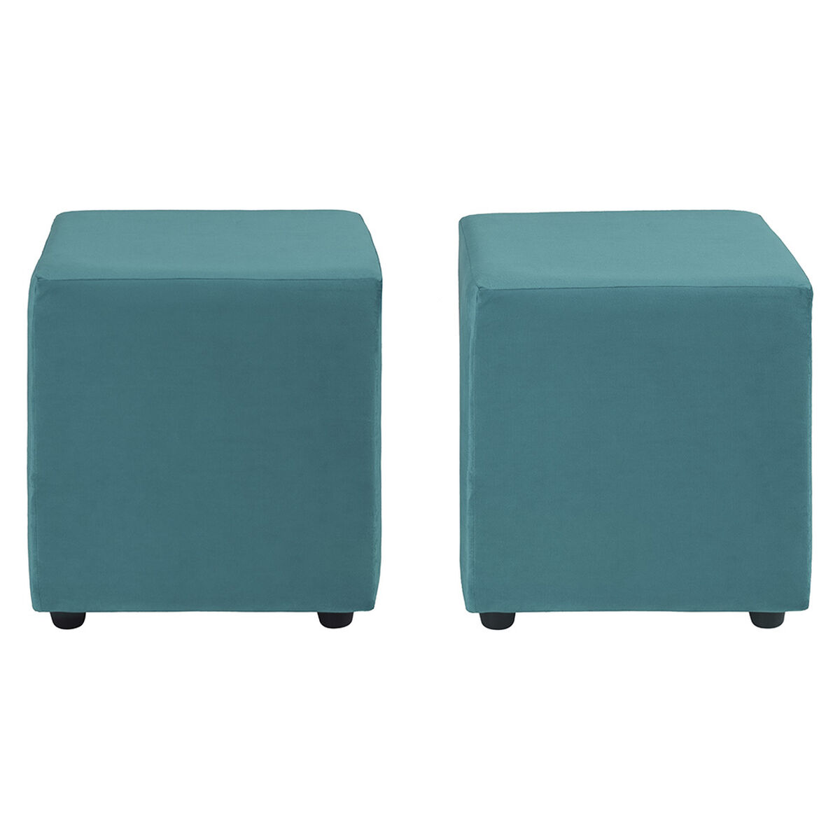 Set 2 Pouf Bodevir Cali Turquesa