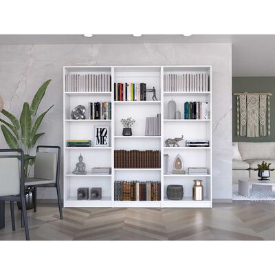 2 Estantes 5 Repisas + Estante 4 Repisas TuHome Home Blanco