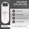 Aplique Led Solar Para Exterior Blanco Pro Outdoor