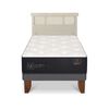 Cama Europea CIC 1,5 Plazas Premium + Respaldo Dublin Alpino