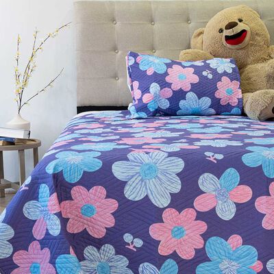 Quilt Doral 1,5 Plazas Origins Flores