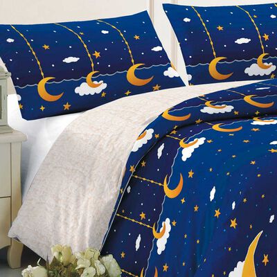 Imagen 1 del producto Plumón Infantil Sherpa Estampado Illusions 1,5 Plazas Dreams Azul