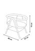 Cuna Mini Cot Nidus Anthracite Asalvo