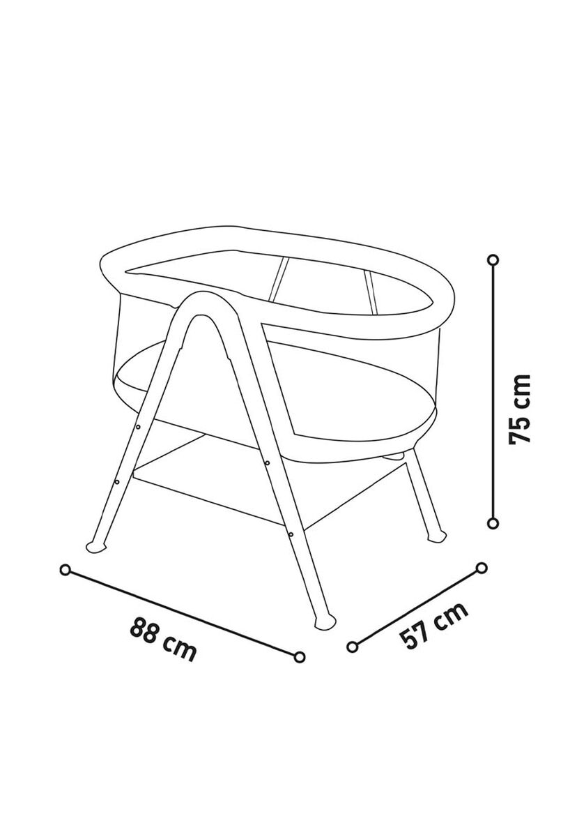 Cuna Mini Cot Nidus Anthracite Asalvo