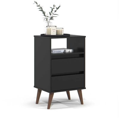 Imagen 2 del producto Velador Onessta Roma 2 Cajones Negro