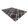 Alfombra Dib Shaggy Design 150 x 220 cm Gris