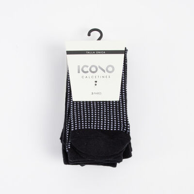 Pack 3 Calcetines Largo Mujer Icono