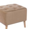 Pouf Latam Home Lyon Tela Velvet Beige