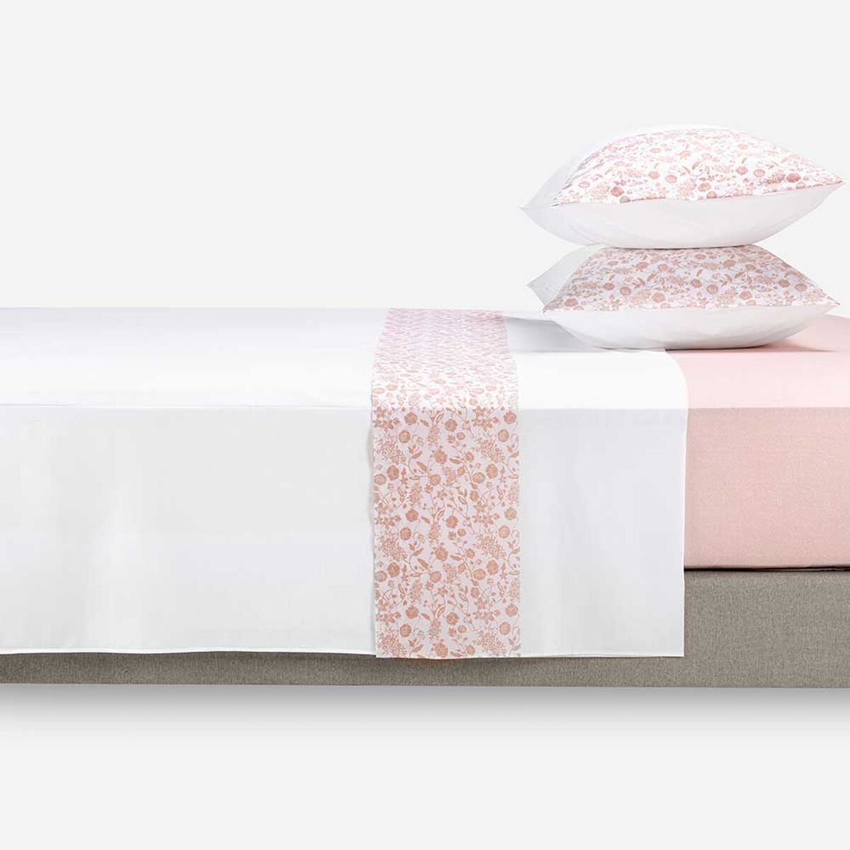 Juego de Sábanas Rosen 180 Hilos King Guarda Rosas Rosa