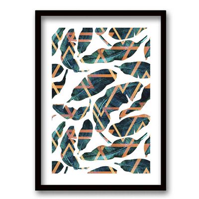 Imagen 1 del producto Cuadro Decorativo Retela Feather Gold 70 x 50 cm