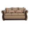 Juego de Living Almore Atenea PU Sofá 3 Cuerpos + Dos Sillones 1 Cuerpo Beige