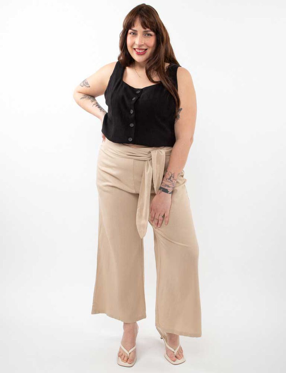 Pantalón Lino Palazzo Mujer Extralindas