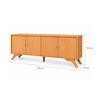 Rack TV Roca Cantos Hasta 75" Canela