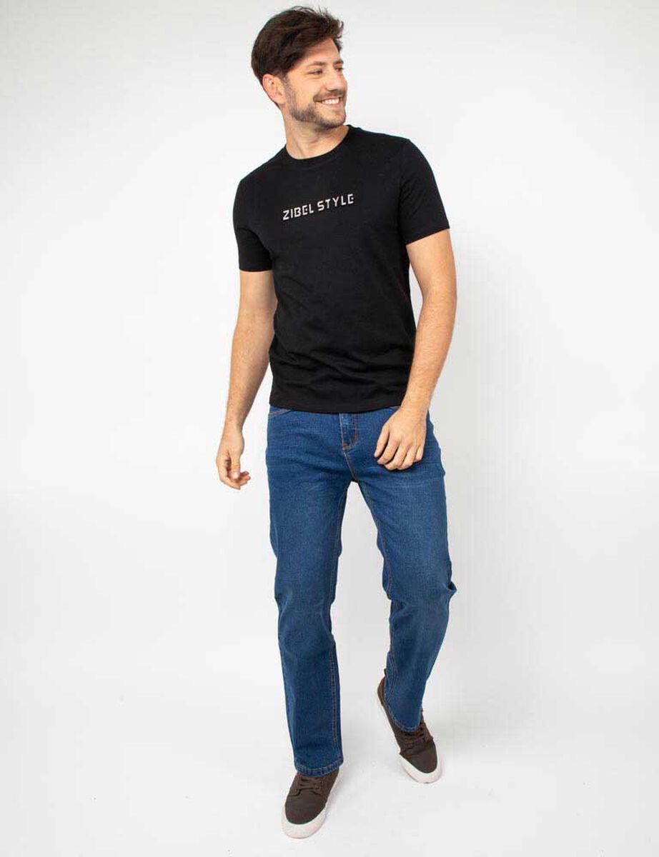Polera Con Estampado Manga Corta Hombre Zibel