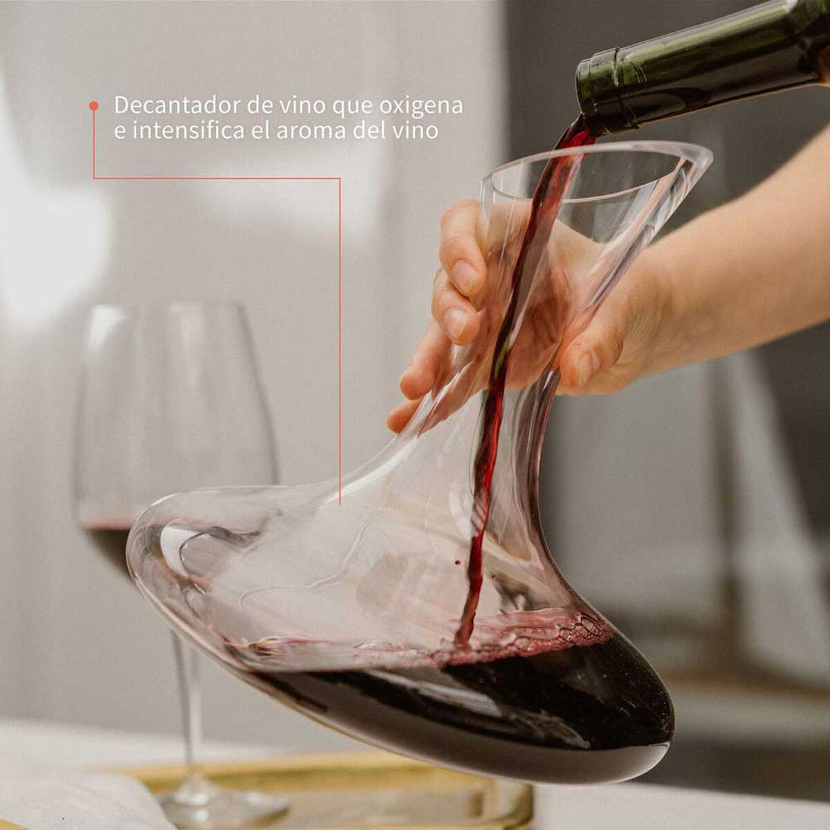 Decantador Aireador Vino Simplit Rouge 1500 ml