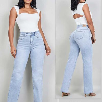 Jeans Straight Wide Mujer Most Wanted