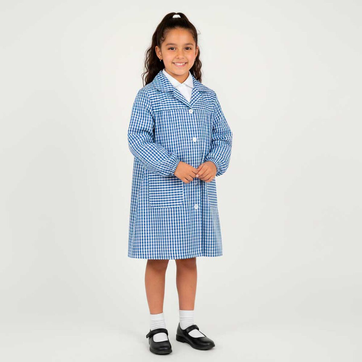 Delantal Escolar Ni&ntilde;a Talla 6 y 8 Crescendo