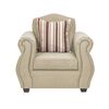 Juego de Living Innovamuebles Azucena Sofá 3 Cuerpos + Dos Sillones 1 Cuerpo Beige 