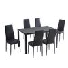 Juego de Comedor Zibel Viena 6 Sillas Negro