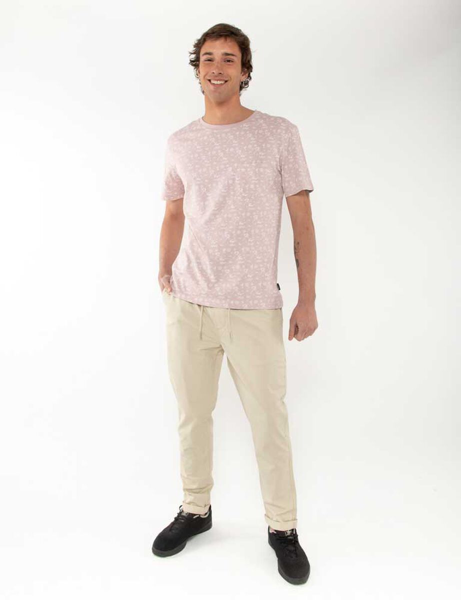 Polera Algodón Estampada Manga Corta Hombre Cutback