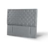 Respaldo Latam Home 2 Plazas Brescia Tela Velvet Gris