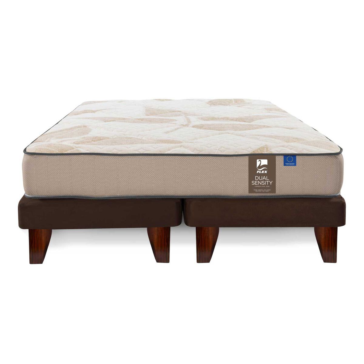 Cama Europea Flex Base Dividida King Dual Sensity