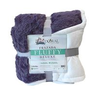 Frazada Poliéster Doral 2 Plazas Deluxe Morado