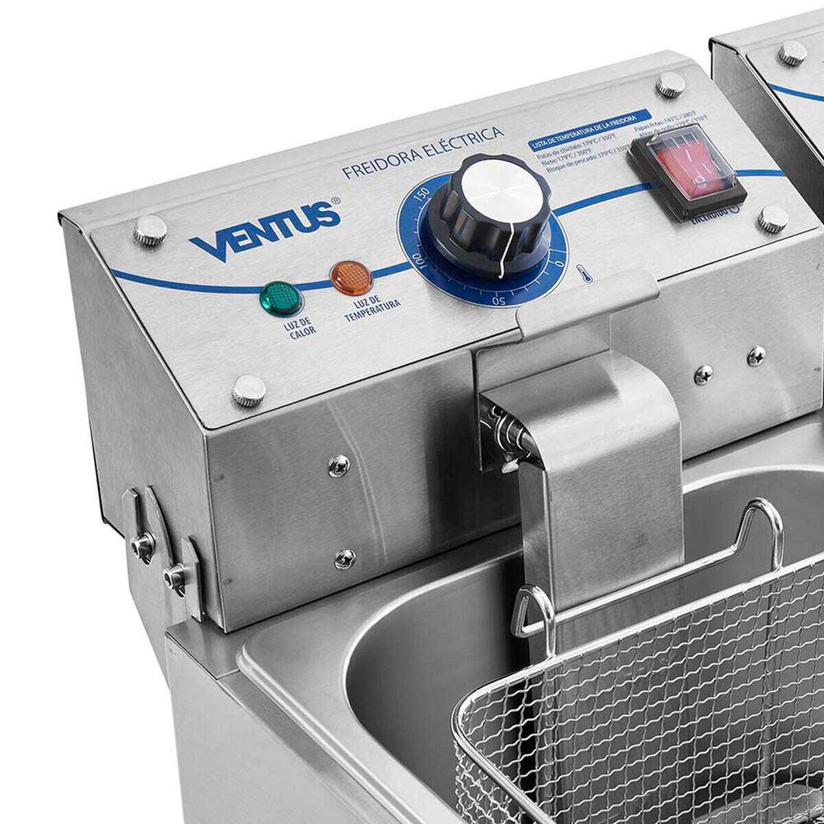 Freidora Industrial Ventus VFS-062 2 Dep&oacute;sitos