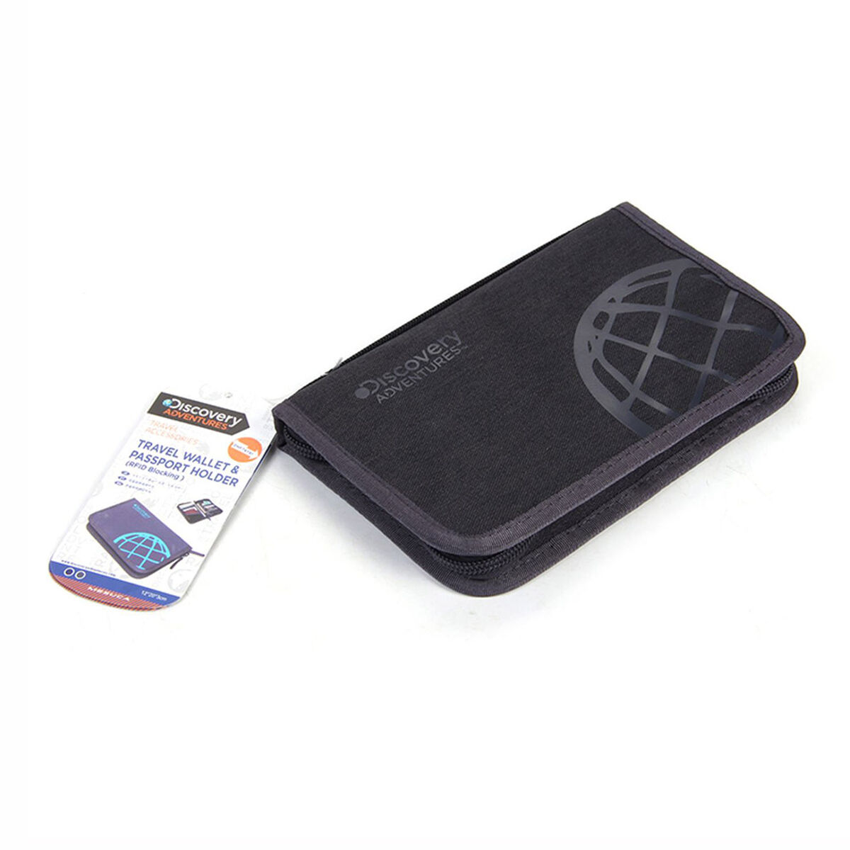 Porta Documentos Rfid Negro Discovery Adventure