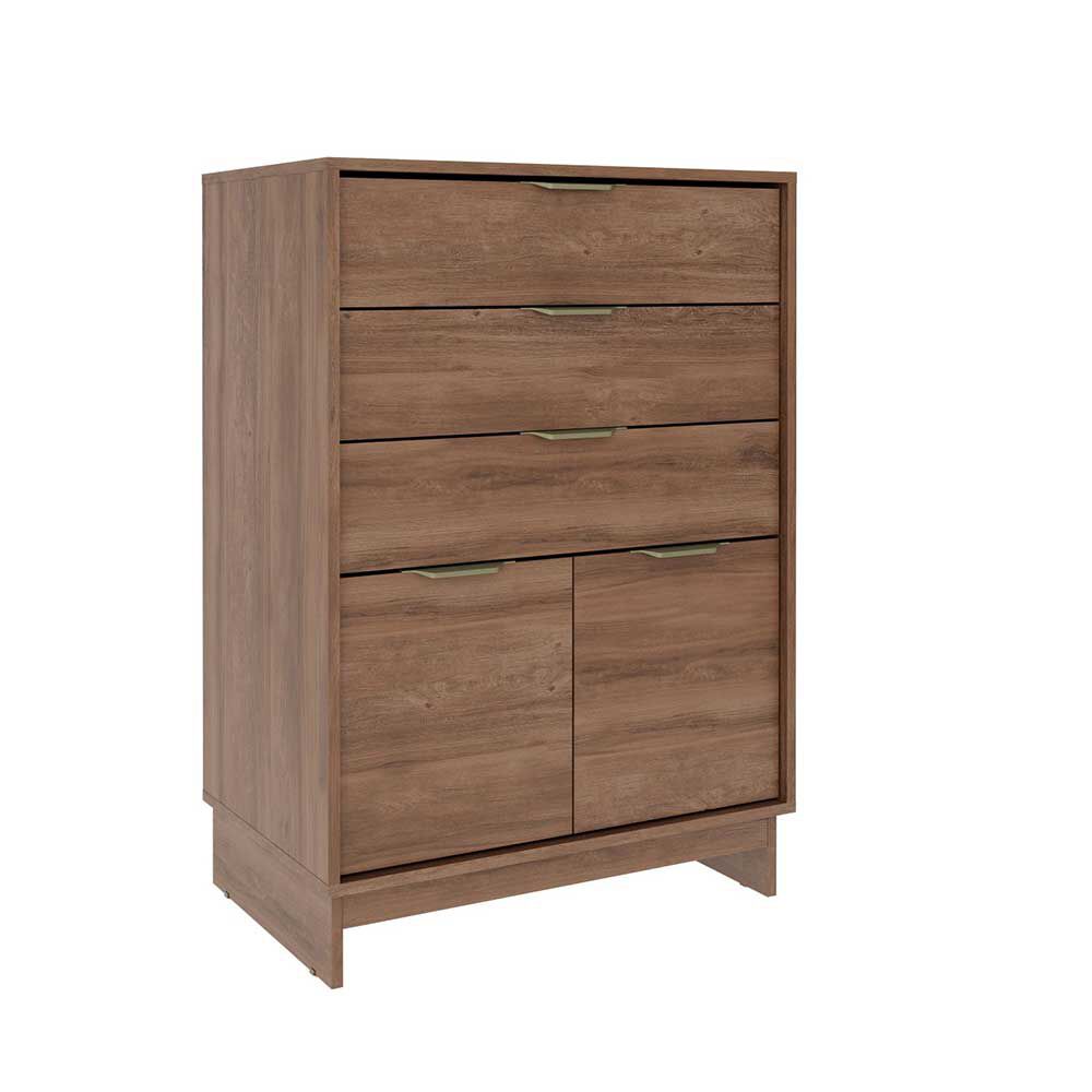 Comoda Zapatera Amuv 3 Cajones Café