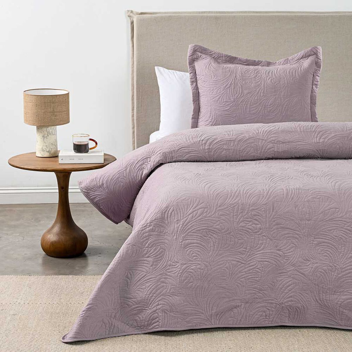 Quilt Cannon 1.5 Plazas Matelado Rosa