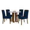 Juego de Comedor Jdo & Design Isabella 4 Sillas Azul