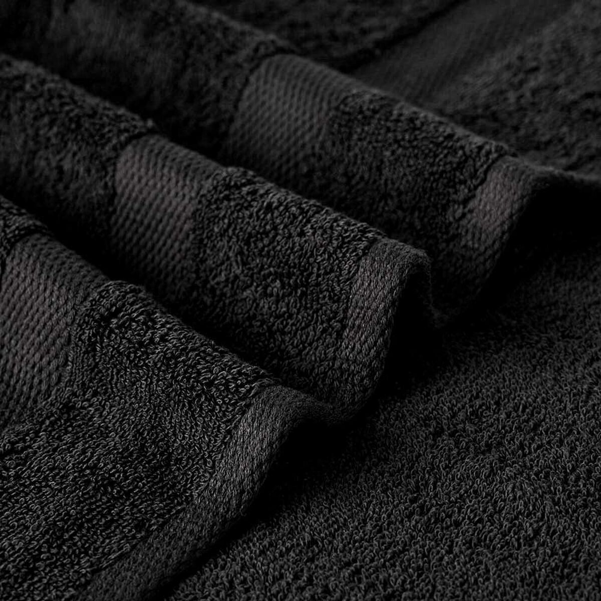 Toalla de Ba&ntilde;o Cannon Liso 50 x 90 cm Negro