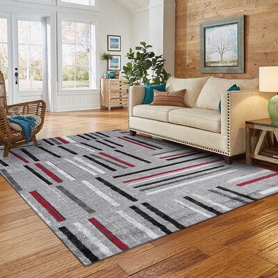 Imagen 2 del producto Alfombra Idetex Carved Rojo 133 x 180 cm