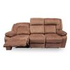 Bergere Reclinable Furnitech Nashville 3 Cuerpos Café